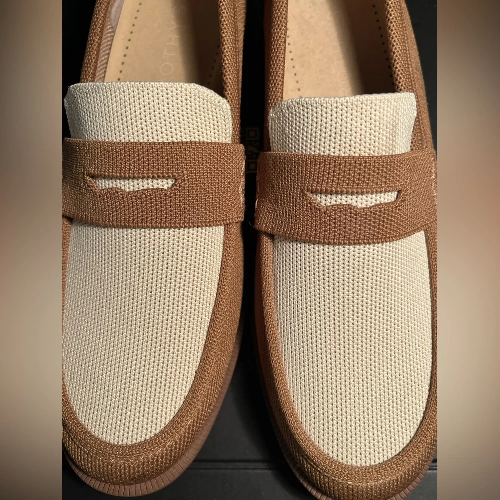 Rothy's Tan and Cream Loafers Size 7.5 - Picture 5 of 8